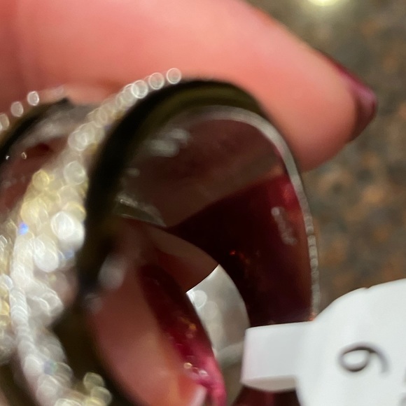 Sterling Silver 6.4CT cubic Zirconia Cocktail Ring - Picture 6 of 6